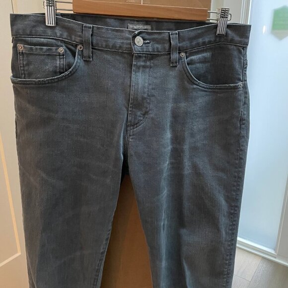 Citizens of Humanity Core 5 Pocket Distressed Cotton Poly Denim Jeans Grey Sz 33 - Picture 4 of 14